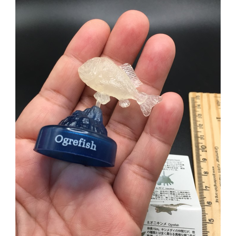 ฟิกเกอร์ ฝาพิเศษ สีใส ปลาประหลาดน้ำลึก ฟันแหลมคม ปลาแฟงค์ทูธ fang-tooth Kaiyodo The Deep Sea Odyssey Bottle Cap Mini Fig