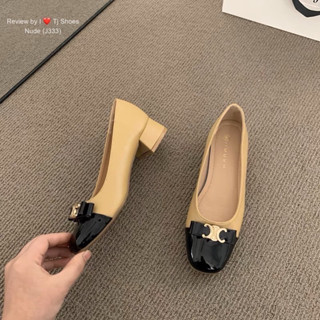 รองเท้านำเข้าสวยเก๋ขายดีมากๆ !!! หนังนิ่มมาก ส้นไม่สูงมากทำให้ใส่สบายเท้ามากๆ     J333