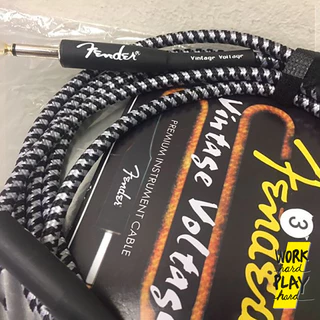 สายแจ็ค สายแจ็คกีตาร์ FENDER 3m ของแท้ หัวตรงสองด้าน