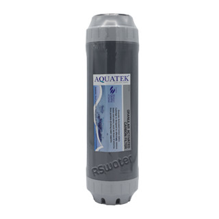 Aquatek ไส้กรองน้ำ คาร์บอนเกล็ด ขนาด 2.5 x 10 นิ้ว ทำจากกะลามะพร้าว GAC UDF Filter ID1000