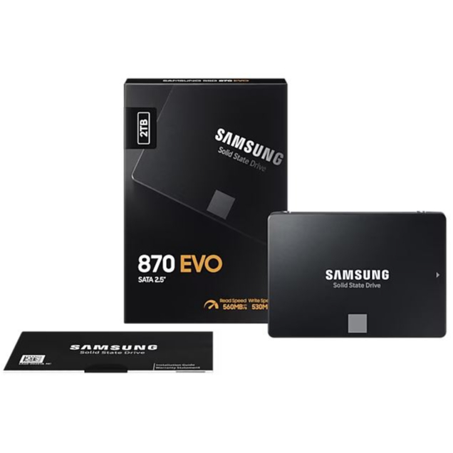 SAMSUNG 870 EVO 2TB SATA 2.5 : MZ-77E2T0BW SSD