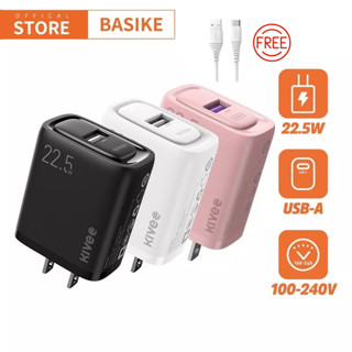 BASIKE 22.5W หัวชาร์จ USB หัวชาร์จเร็ว adapter อแดปเตอร์ อะแดปเตอร์ อแดปเตอร์ชาร์จเร็ว fast charge for ซัมซุง VIVO