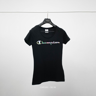 ChampionsWomen (TSW-CHP-082) แบรนด์แท้ 100%เสื้อยืดคอกลม ผ้าcotton นิ่มใส่สบาย ระบายอากาศได้ดี ไม่ย้วย