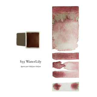 HANDMADE WATERCOLOR | S33 WaterLily | สีน้ำแบบก้อน อุปกรณ์ศิลปะ