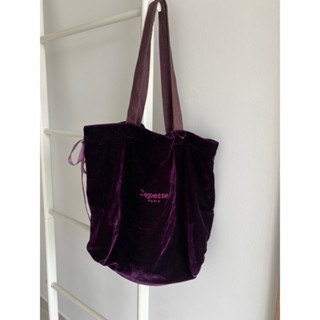 ผ้านิ่ม มือสอง Repetto Velvet Bag กระเป๋าสะพาย ผ้ากำมะหยี่