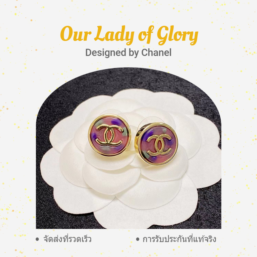 👑New Chanel Round earrings Jewelry สุดฮิต หายากมากๆ ชาแนล ของแท้