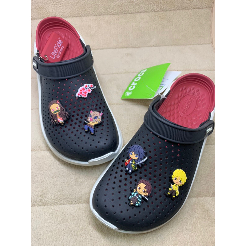 JBCT 👠🌈ตัวติดรองเท้ามีรู crocs LiteRide" ดาบพิฆาตอสูร🌀🌈 ShoeCharm crocs LiteRide“ Demon Slayer: Kimetsu no Yaiba “ Anime