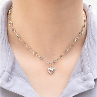 พรีออเดอร์ PREORDER Brandy Melville Heart Rhinestone Necklace