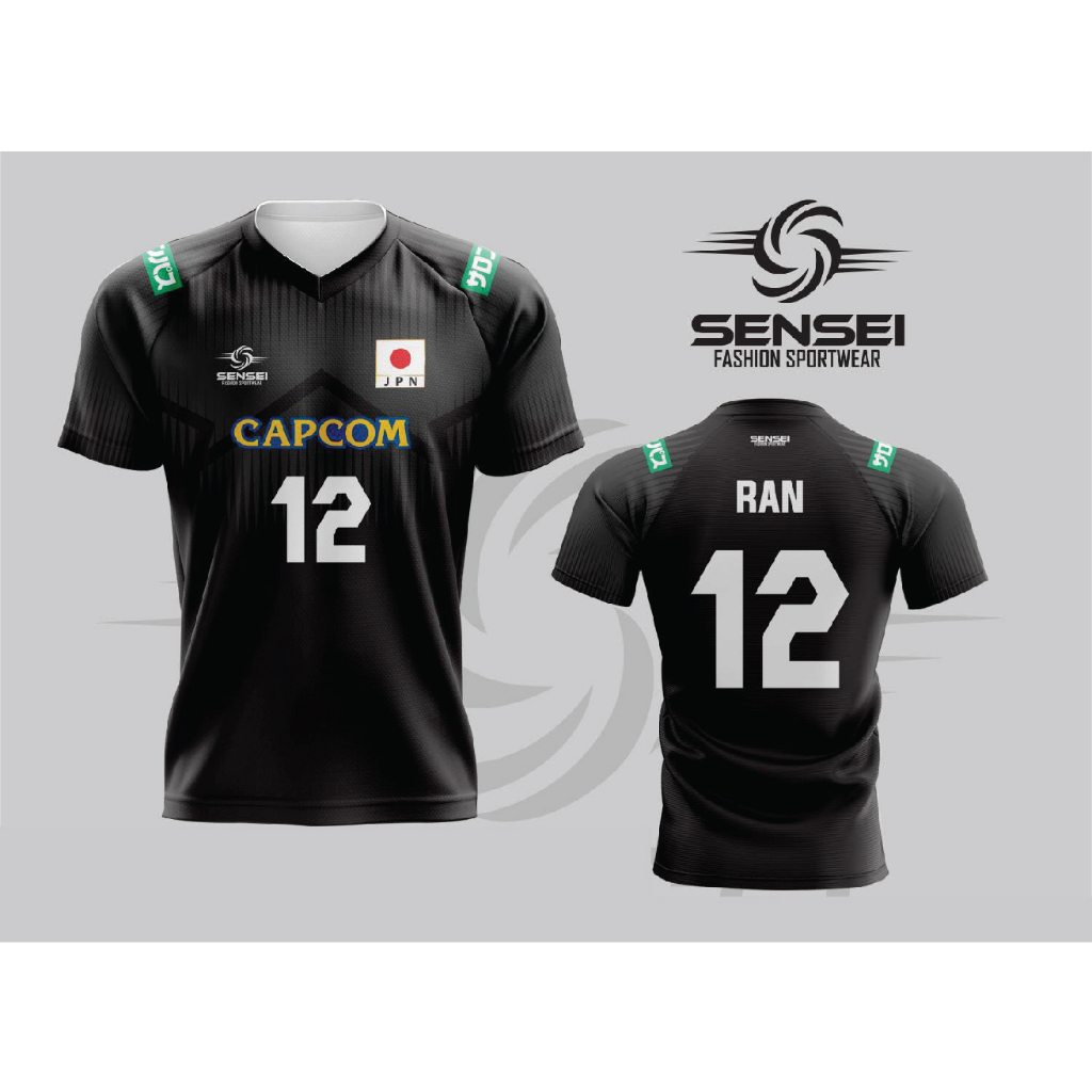 🌈✨.ใส่โค้ดSENSEI300ลด10%🌈✨เสื้อแขนสั้นพิมพ์ลาย(หน้า-หลัง) ลายVNL JAPANMEN2