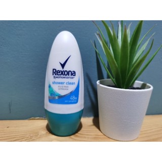 REXONA เรโซน่า โรลออนชาวเวอร์คลีน สีเขียวฟ้า ขนาด 50 มล..