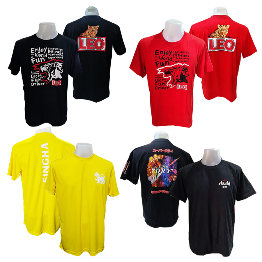 เสื้อยืด Asahi/Singha/Leo