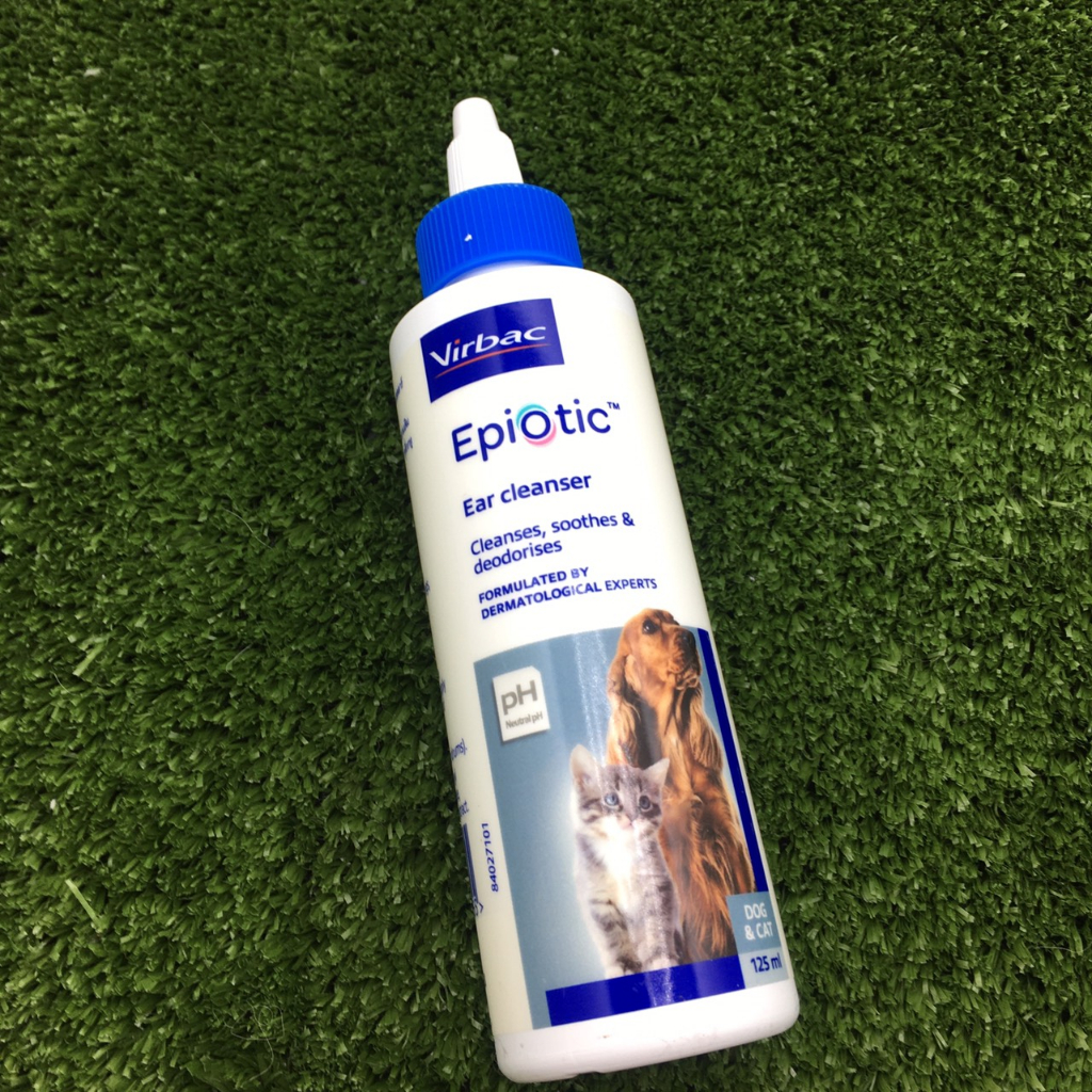 Virbac Epiotic Ear Cleanser ขนาด 125ml ทำความสะอาดหูสุนัขและแมว ล้างหูแมว ล้างหูสุนัข