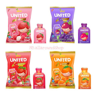 United Jelly ยูไนเต็ดเยลลี่คาราจีแนน ผสมบุกและน้ำผลไม้ มี 4 รสชาติให้เลือก