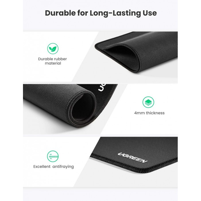 UGREEN PREMIUM รุ่น CY016 แผ่นรองเมาส์ ขนาด 260x210mm ยางกันลื่น Mouse Pad - รูปที่ 2