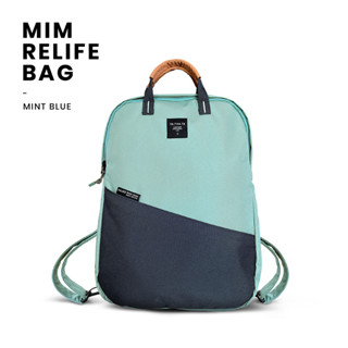 Mim relife mint blue bag กระเป๋าเป้รุ่นมิม สีฟ้ามินท์