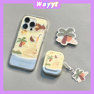 💖จัดส่ง24ชม  TH💖iPhone 14 13 12 11 Pro Max เคส for เคสไอโฟน11 น่ารัก  บางเบาพกพาง่าย ซิลิก้าเจล มะพร้าว พร้อมขาตั้ง Case