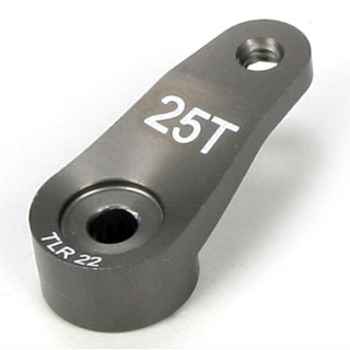 TLR Servo Horn, 25T, Aluminum: 22 TLR1557