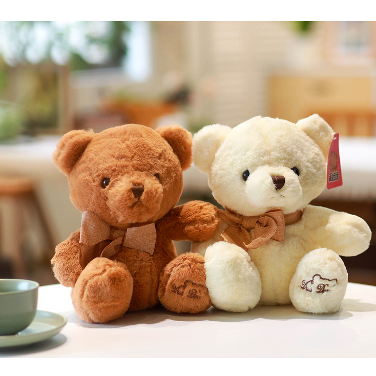 37.ตุ๊กตาหมี teddy bear ตุ๊กตาวาเลนไทน์ ตุ๊กตาตัวเล็ก ตุ๊กตหมีนั่ง มี 3แบบให้เลือกพร้อมส่งจากไทย
