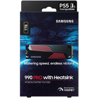 Samsung 1TB 990 PRO M.2 NVMe SSD with Heatsink