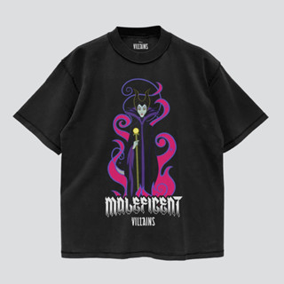 Power 7 Shop เสื้อยืดการ์ตูน ลาย "Maleficent" ดิสนีย์ คอลเลคชั่น "Disney Villains"  (TMP-005)