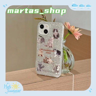 ❤️ส่งของขวัญ❤️ เคสไอโฟน 11 12 13 14 Pro Max แมว การ์ตูน กราฟฟิตี แฟชั่น ฤดูร้อน ความนิยม Case for iPhone สาวน่ารักหัวใจ