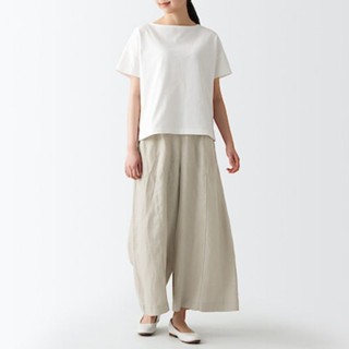 กางเกงลินินทรงขากว้าง  (Muji)  ใส่สบาย ใส่เย็น