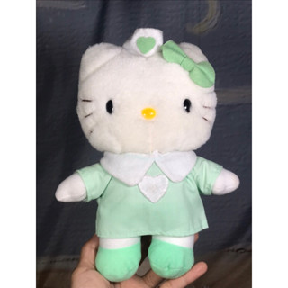 Hello Kitty Green Nurse Sanrio Vintage ตุ๊กตา คิตตี้ ชุด พยาบาล งานวินเทจ