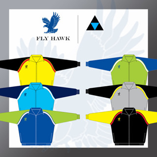 เสื้อวอร์มแขนยาว เสื้อวอร์มฟลายฮ็อค ใส่ได้ทั้งหญิงและชาย FLY HAWK รุ่น A101 ของแท้ 100%