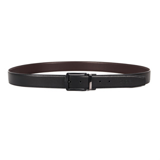OASIS เข็มขัดหนังผู้ชาย เข็มขัดหนังแท้ รุ่น ABLB-4237 สีดำ