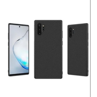 Samsung Galaxy Note 10+ (6.8") 2019 เคสสีดำ(ลายเคฟล่า)