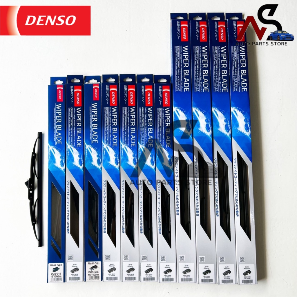 ใบปัดน้ำฝน DENSO แท้ รุ่น DCS WIPER BLADE ขนาด 12-26 นิ้ว (เดี่ยว+คู่)