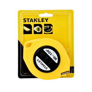 เทปวัดสายโลหะ STANLEY สแตนเลย์ Long Tape ขนาด 30ม 30ม. รุ่น 34-107