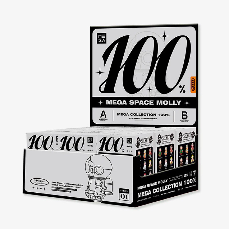 Space molly 100% ยกกล่อง มีซิล ของแท้ Popmart