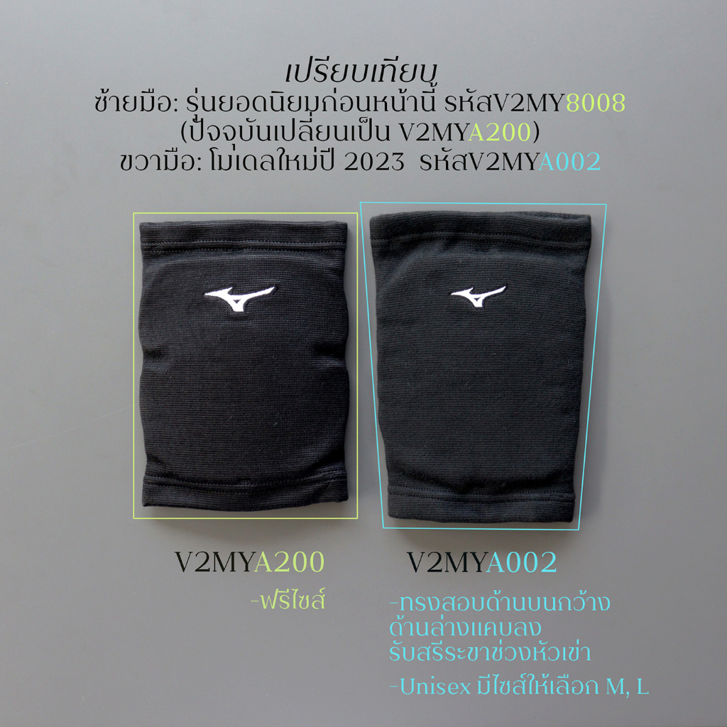 (ขายเป็นข้าง)สนับเข่า Mizuno Japan สำหรับวอลเลย์บอล โมเดลใหม่ 2023 ราคา ถูกที่สุด ดีลบีเคเค แกลเลอรีภาพที่ 5