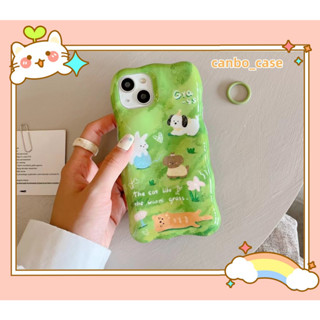 🎁ส่งของขวัญ🎁เคสไอโฟน สำหรับ 11 14 for iPhone Case 13 12 Pro Max น่ารัก การ์ตูน น่าสนใจ กันกระแทก เคสนิ่ม เคสโทรศัพท์