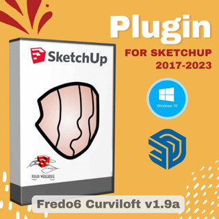 [E58] Fredo6 Curviloft v1.9a ( ปลั๊กอินสร้างพื้นผิวจากรูปทรง ) |for Sketchup 2017-2023