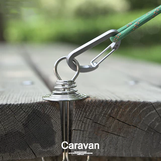 Caravan Crew Carabiner อะลูมินัมอัลลอย C ตะขอแขวน คาราบิเนอร์（Not for climbing）
