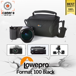 Lowepro Bag Format 100 Black - กระเป๋ากล้อง กล้องวิดีโอขนาดเล็ก กล้อง ActionCam ฯลฯ