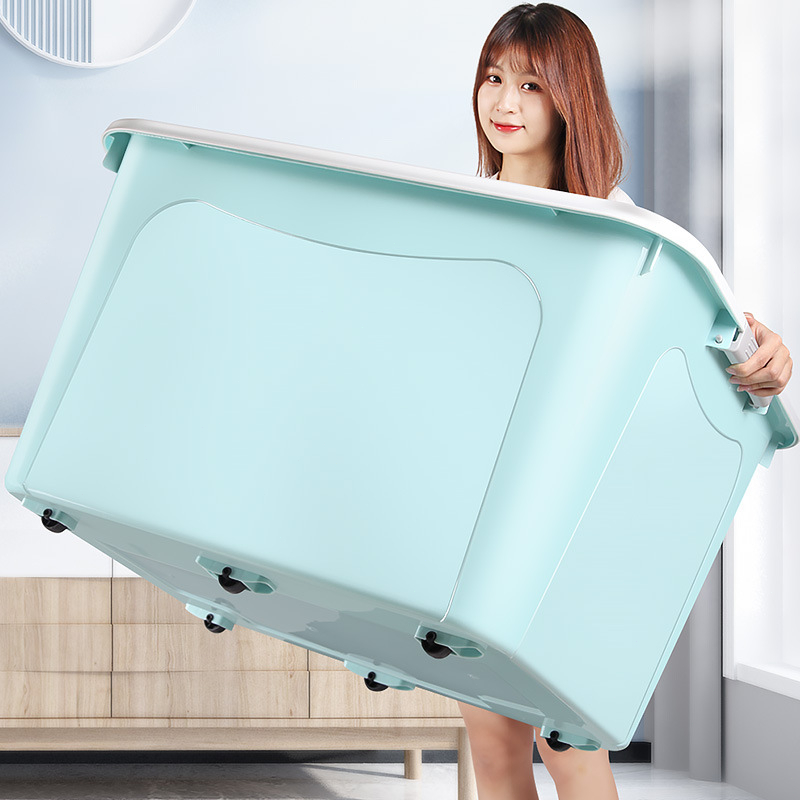 S-Airice กล่องเก็บของพลาสติก 300L มีล้อ