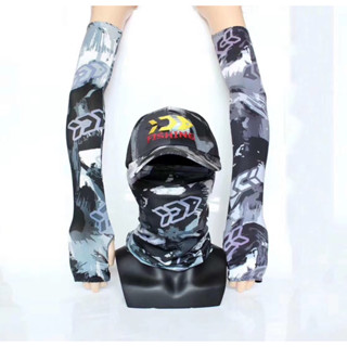 ชุดผ้าบัพ+หมวก+ปลอกแขนกันแดดตกปลา เนื้อผ้าอย่างดีระบายอากาศด…