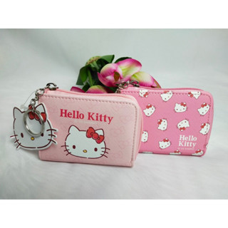 Moshi Moshi กระเป๋าสตางค์ผู้หญิง กระเป๋าสตางค์ใบเล็ก ลาย Hello kitty ลิขสิทธิ์ของแท้