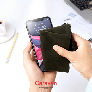 Caravan Crew(สีเขียว) Storage bag ถุงผ้า กระเป๋าหูรูด กระเป๋าผ้าเล็ก