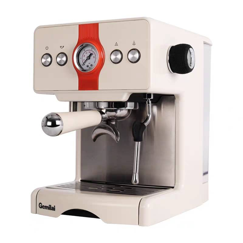 เครื่องชงกาแฟ เครื่องชงกาแฟโฮมเมดกึ่งอัตโนมัติจากอิตาลี ของขวัญเครื่องชงกาแฟ กาแฟฟองนมไอน้ำ Espresso machine ZB-9036