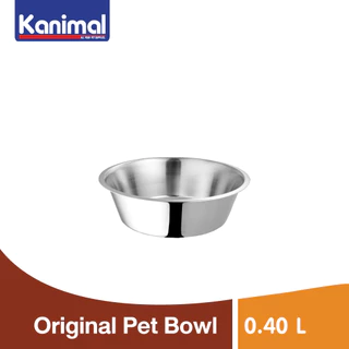 Kanimal Original Pet Bowl ชามอาหาร ชามน้ำ ชามสแตนเลส สำหรับสุนัขและแมว Size S / M / L/ XL (เลือกขนาด)