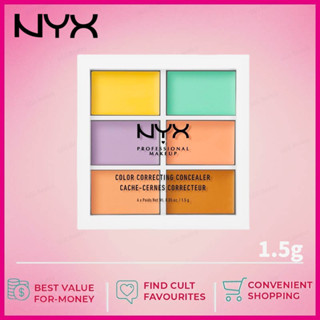 ส่งไว คอนซีลเลอร์ NYX Professional Makeup Color Correcting Concealer Palette 6สี แต่งหน้าสีคอนซีลเลอร์ปกปิดรอย