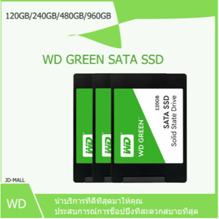 【จัดส่งตลอด 24 】พร้อมส่ง WD GREEN SSD (เอสเอสดี) 120GB 240GB 480GB 960GB SATA III 2.5” เหมาะสำหรับโน๊ตบุ๊คและเดสก์ท็อป-c