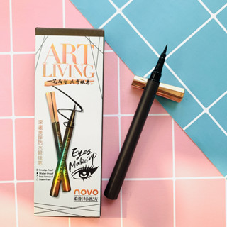 อายไลน์เนอร์ NOVO [5188] Eyeliner หัวพู่กัน สีดำสนิท หัวเรียกเล็กเขียนง่าย Novo Black Fluent Eyeliner