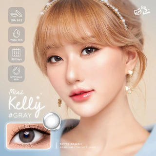 คอนแทคเลนส์🌈Mini Kelly🌈 Brown / Gray (Kitty Kawaii) ขนาดมินิ💖ขายดี🍭