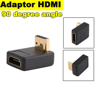 อะแดปเตอร์ HDMI งอ 90 องศา 90 Degree A Male to Female Port Adapter Right Angle Extension Converter HD-Compatible