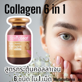 Springleaf Inner Collagen 6 in 1 Advanced สูตรนางงามออสเตรเลีย 90 แคปซูล